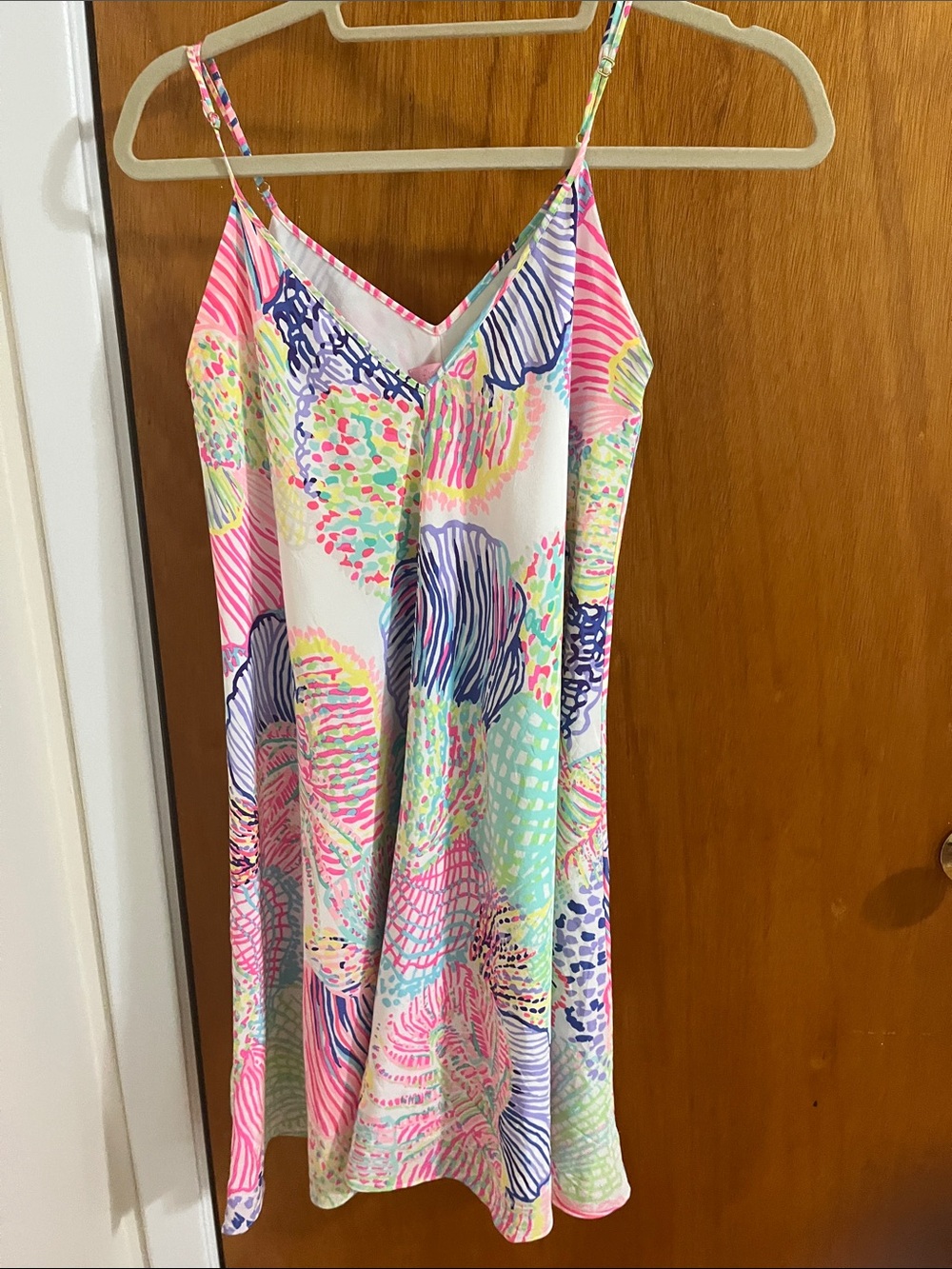 Lilly Pulitzer Multicolor Pastel Print Spaghetti-Strap Mini Dress